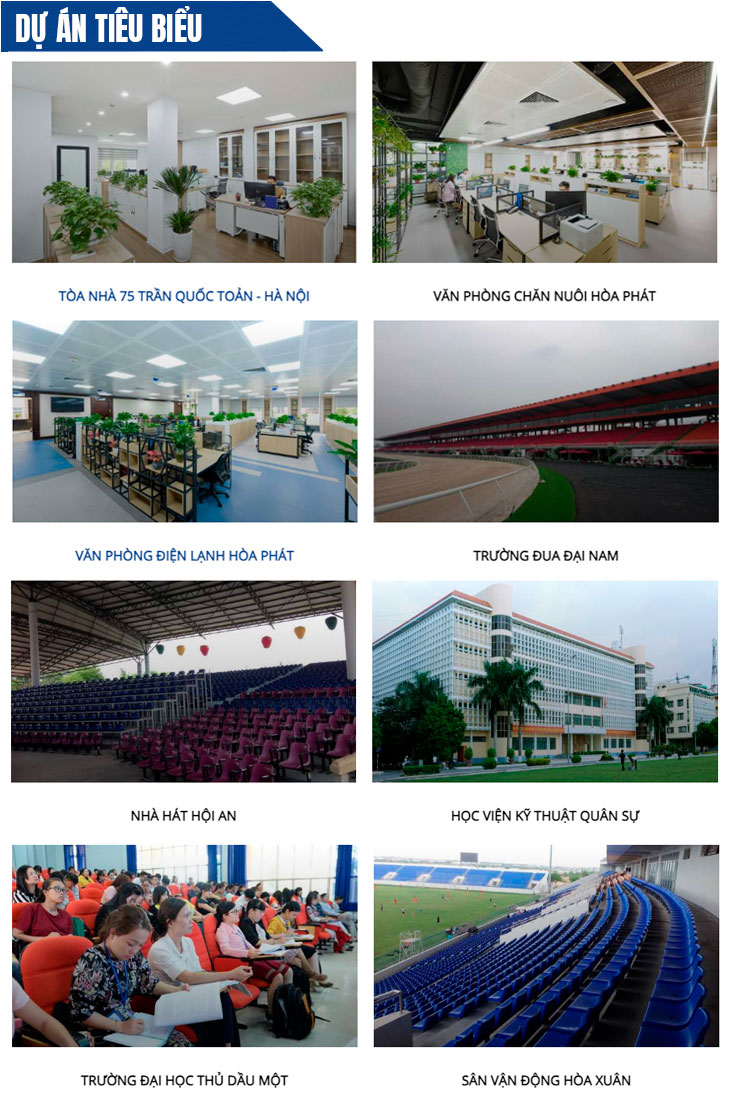 Dự án tiêu biểu của Nội Thất Hòa Phát